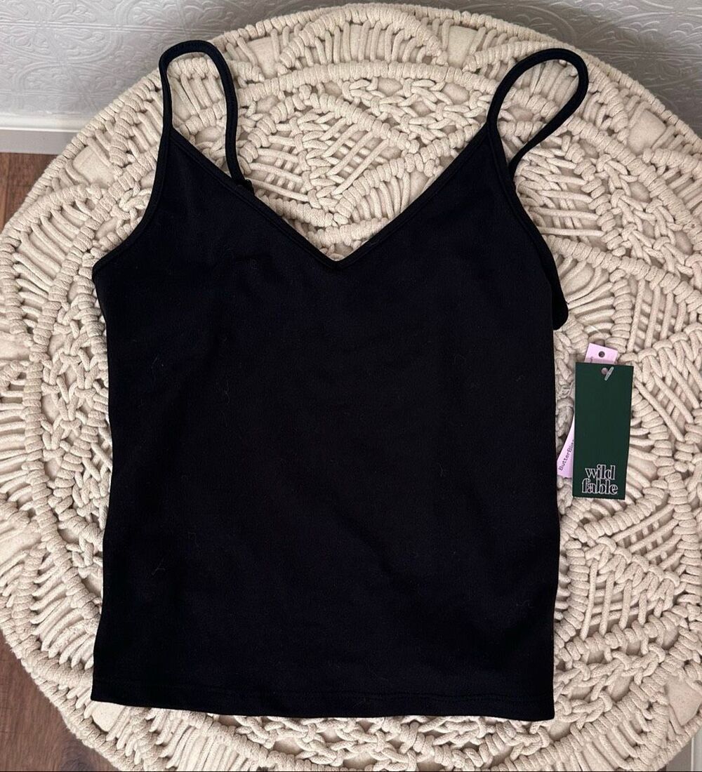 Wild Fable Black Butter Bliss Camisole Size Small New
